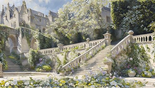 Art mural sur toile aquarelle SERENDIPITP aux finitions soignees sans cadre 58x90 cm