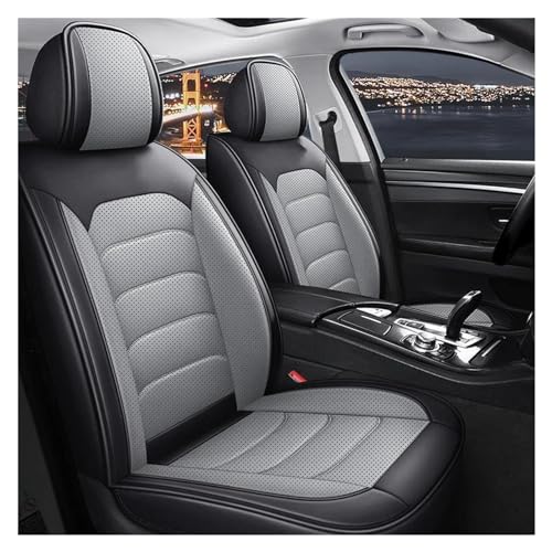 Housse de siège de voiture en cuir gris premium pour Passat et Golf