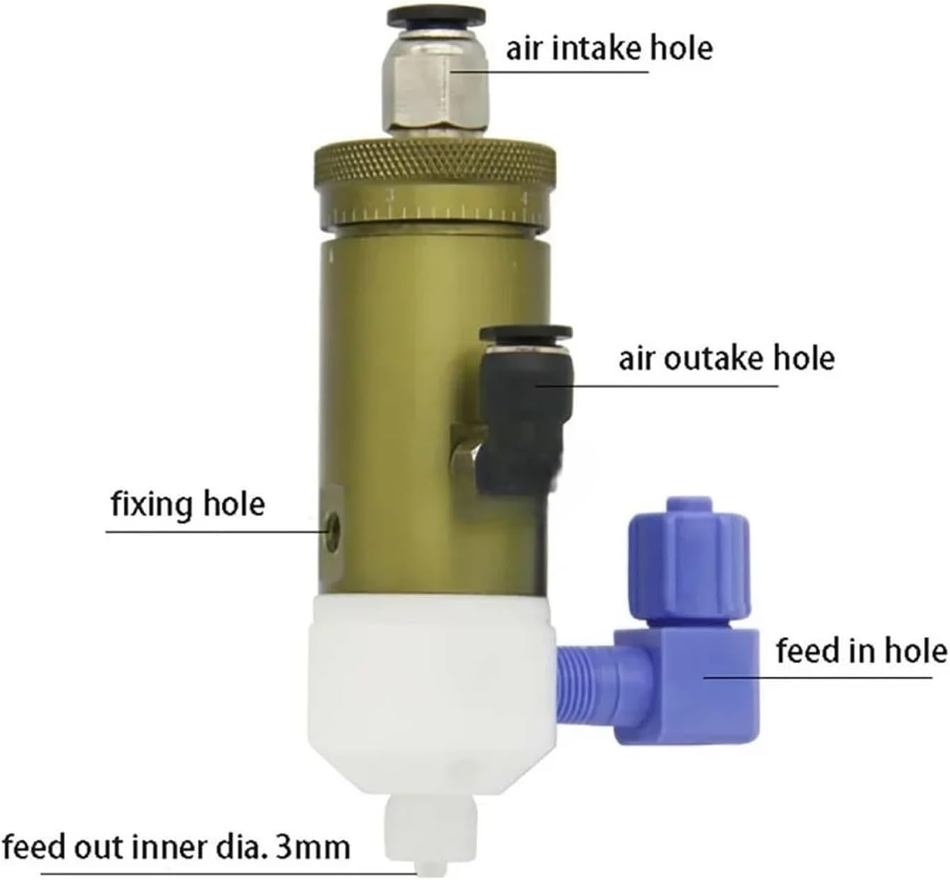 ‌‌Dispenser Pressure Tank Dispensing Bucket Carbon Glue Dispensing Machine Set 1L Stainless Steel Pressure Tank + Dispenser + anaerotic Adhesive Dispensing Valve(110V)