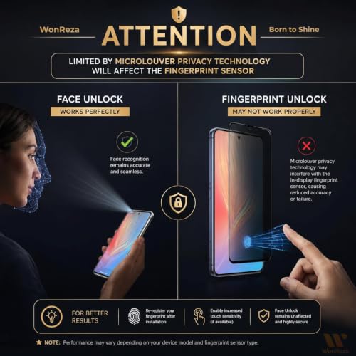 Image of Pack 1 - Privacy Tempered Glass for Poco X8 Pro 5G Screen Guard Protector | 9H Hardness | Case Friendly | Anti-Spy - Installation Kit