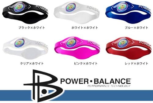 パワーバランス POWER BALANCE ブレスレット M ホワイト パワーバランス POWER BALANCE ブレスレット M ホワイト