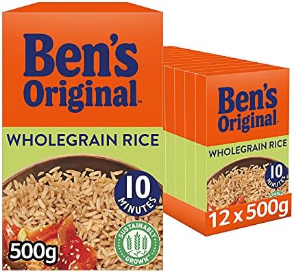 Ben's Original Wholegrain Brown Rice, Bulk Multipack 12 x 500 g boxes (Total 6 kg)