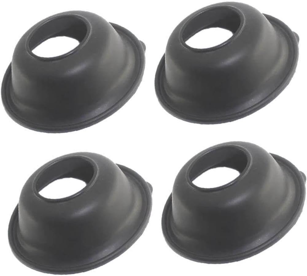 500 4X4 HO ATV Motorcycle Carburetor Repair Plunger Diaphragm Compatible With 2001-2005 2010 2011 2012 Models .(4pcs)