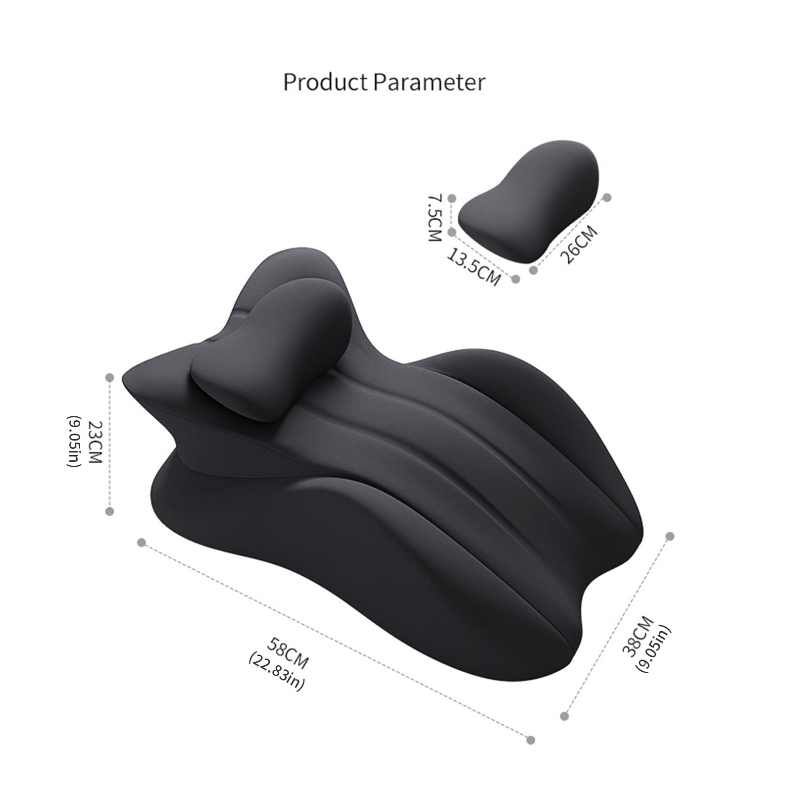 Cuscino rinfrescante in gel per chi dorme sulla schiena, traspirante, sfoderabile e lavabile, cuscino da lettura in memory foam per il relax diurno
