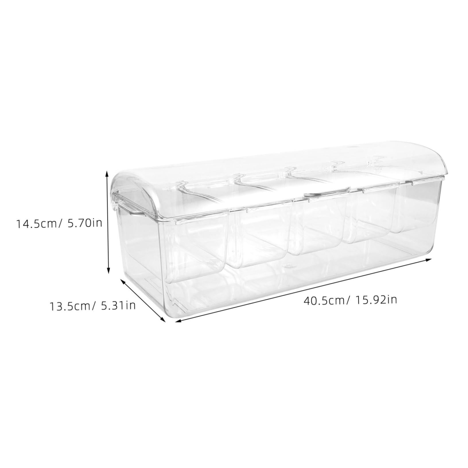 Alipis Boîte à Salade pour Conserver la Fraîcheur en Plastique à 5 Compartiments Portable Grosse Capacité, Séparations pour Pique-niques et Usage Quotidien