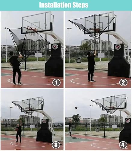 Système de retour de basket rotatif à 180° pour éliminer la corvée de ramassage