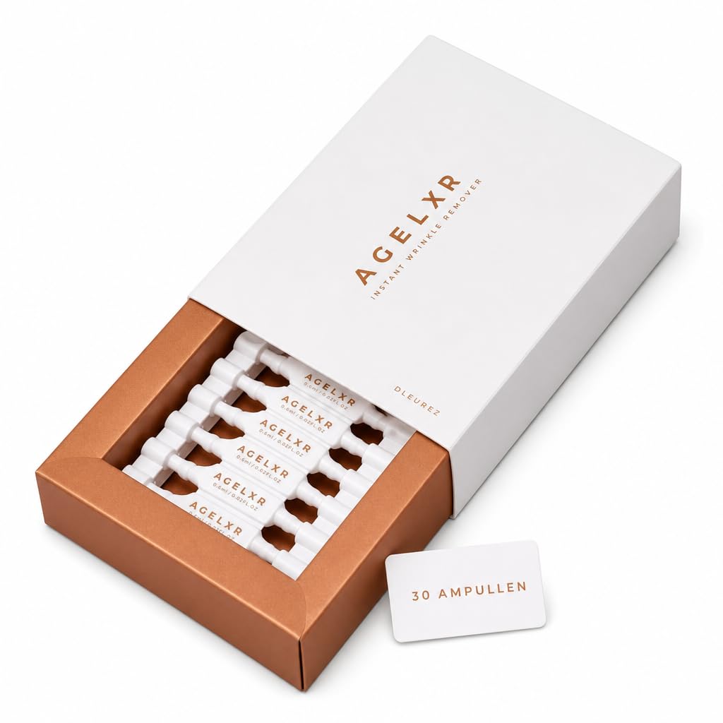 Sérum Instantané Anti Rides - Anti Taches et Anti Cerne Yeux - Crème Visage Anti-Âge à Base d’Argireline® - Raffermissante et Liftante - AGELXR (30 Ampoules à 0.6ml) - pour Femmes et Hommes