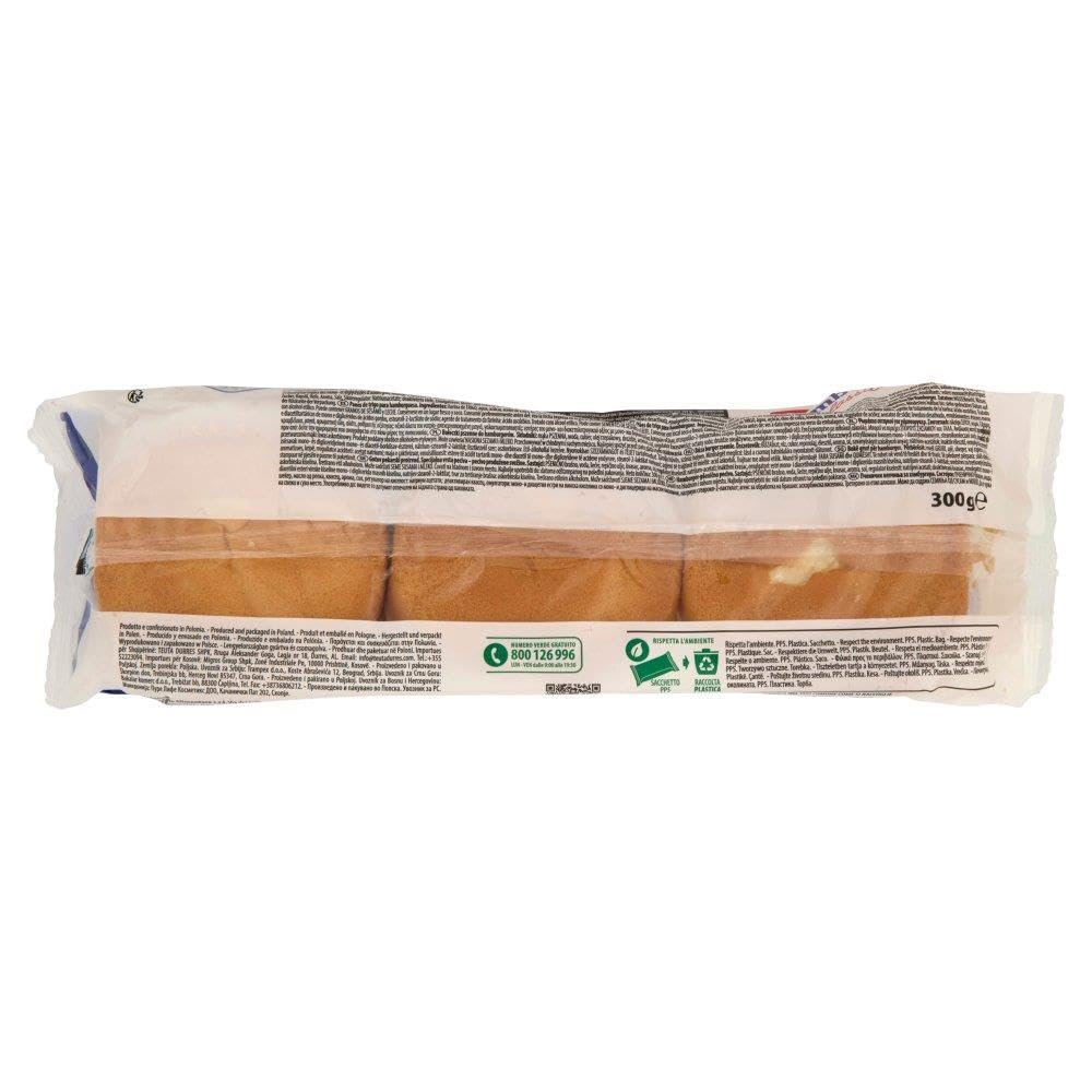 Roberto Hamburger Brot, Jede Packung enthält 6 Hamburger Buns, 8x 300g + Italian Gourmet polpa 400g