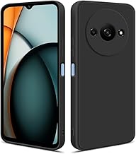 HSP Hülle für Xiaomi Redmi A3 [Staubabweisend] Handyhülle | Premium TPU Silikon Case Schutzhülle | Kratzfest Stoßfest Fallschutz | Kameraschutz Displayschutz | Passgenau Dünn Matt | Schwarz