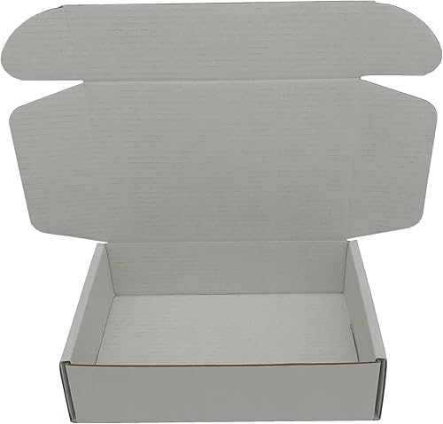 Miniatura 8 de Cajas de envío pequeñas de 8 x 5.5 x 1.6 pulgadas, cajas de cartón corrugado blanco, paquete de 24 sobres (tamaño interior 7.3 x 5.3 x 1.5 pulgadas)