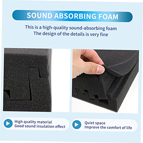 YARNOW 6 piezas Paneles Acústicos Aislantes para Reducción de Ruido, Baldosas para Pared, Material para Atenuación de Eco, Home Theater y Grabación miniatura 4