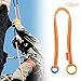 Tree Climbing Cambium Saver Retrievable Anchor, Climbing Rope Loop Rope Belt Sling Tree Arborist Friction Saver for Rock Climbing Backpacking, Orange 120cm