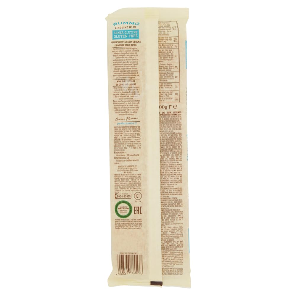 Italian Gourmet Linguine N°13 sans gluten 10 x 400g + Polpa offerte