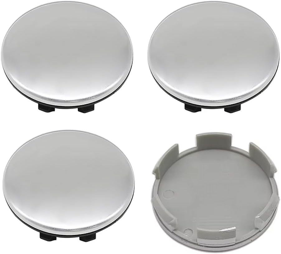 4pcs Hubcaps Car Wheel Center Hub Caps for Toyota Yaris (I) Typ P1 BJ 1998-2005, Tire Center Accessories, Hub Center Cover Stable And Does Not Fall Easily,58mm-Silver
