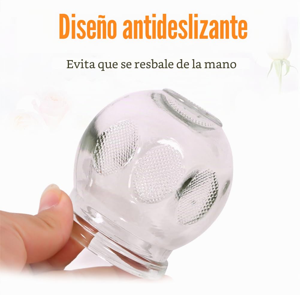 Juego de 14 ventosas de cristal para terapia de ventosas,Juego de terapia de ventosas de vidrio grueso para profesionales,Herramientas tradicionales chinas de ventosas