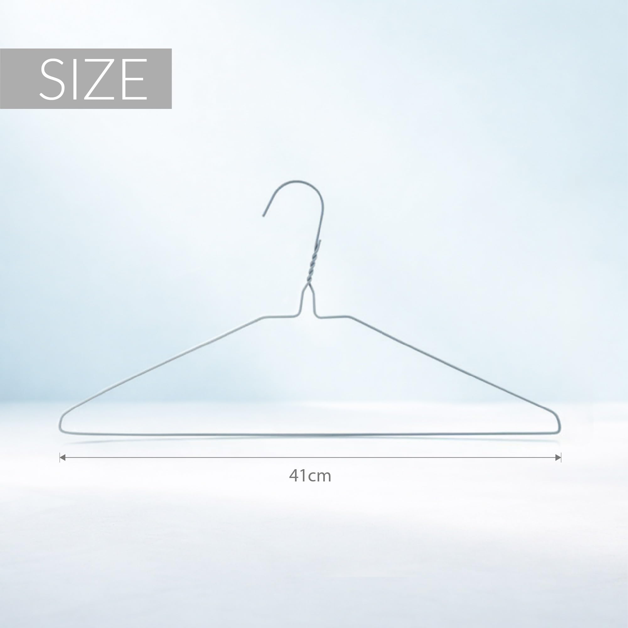 Hangerworld 50 Grucce in Metallo Bianco 40cm Salvaspazio Extra Strong per Lavanderia