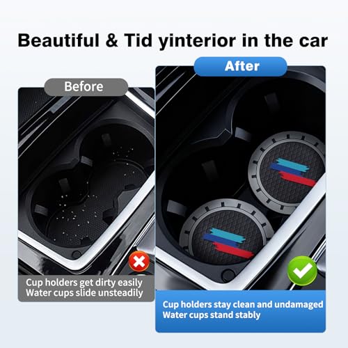 Posavasos para coche 2 piezas silicona antideslizante miniatura 3