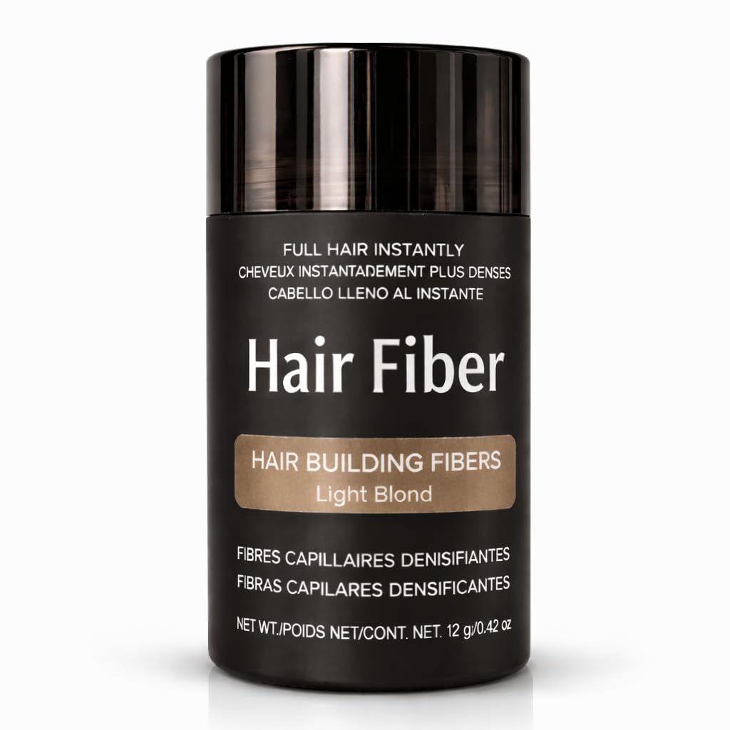 Osking Keratin Powder Conceals Hair Loss In 10 Seconds - Natural Hair Thickener & Fibers for Thin Hair for Men & Women 12 g (Light Blonde )-picture-52