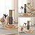 Marchul Cat Toy Roller Exerciser, Cat Track Toy Ball with Scratching Post, 2-Level Turntable Cat Toys, Interactive Fun Tracks Roller Toys for Cats