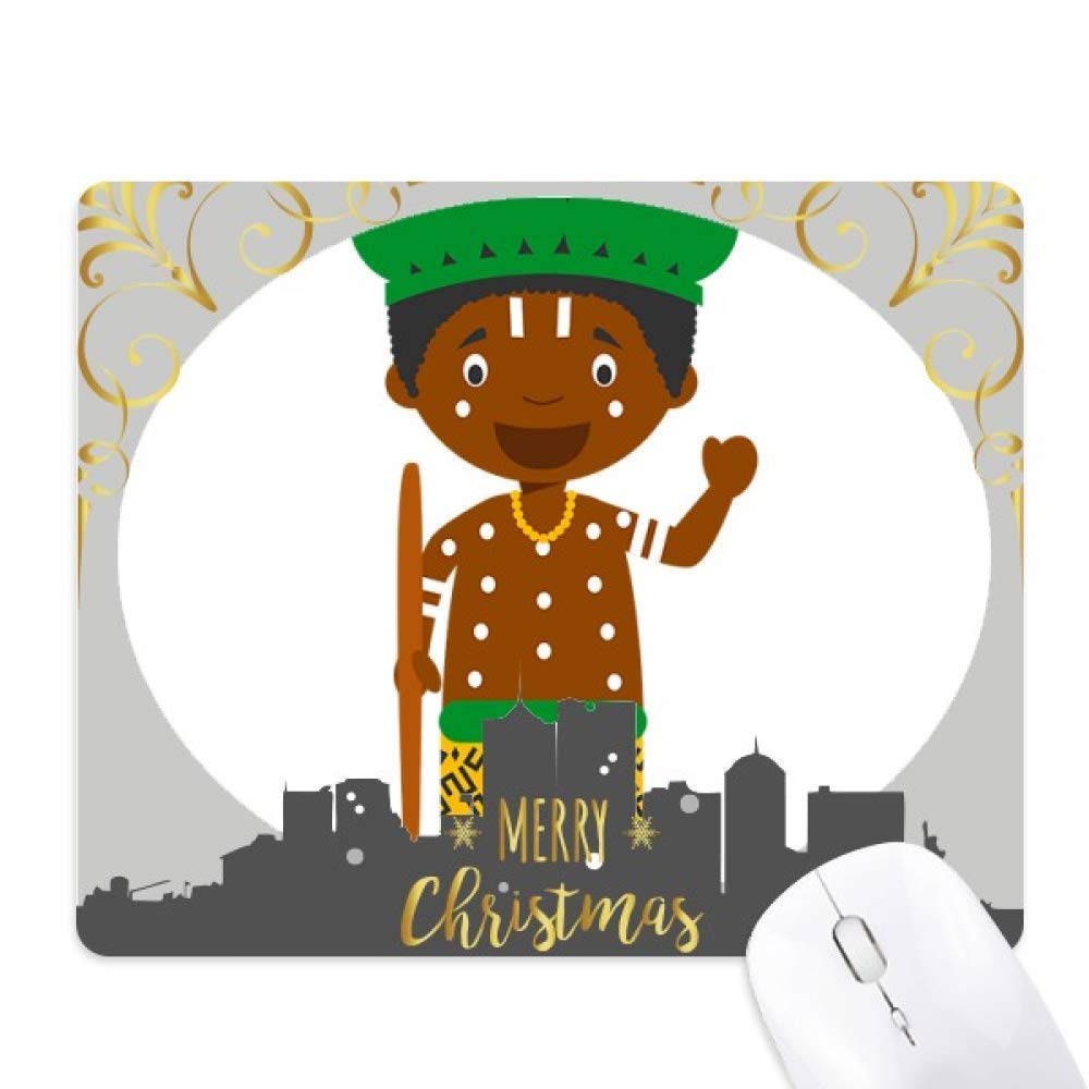 Tapis de souris Congo Cartoon Noir tapis en caoutchouc pour bureau informatique