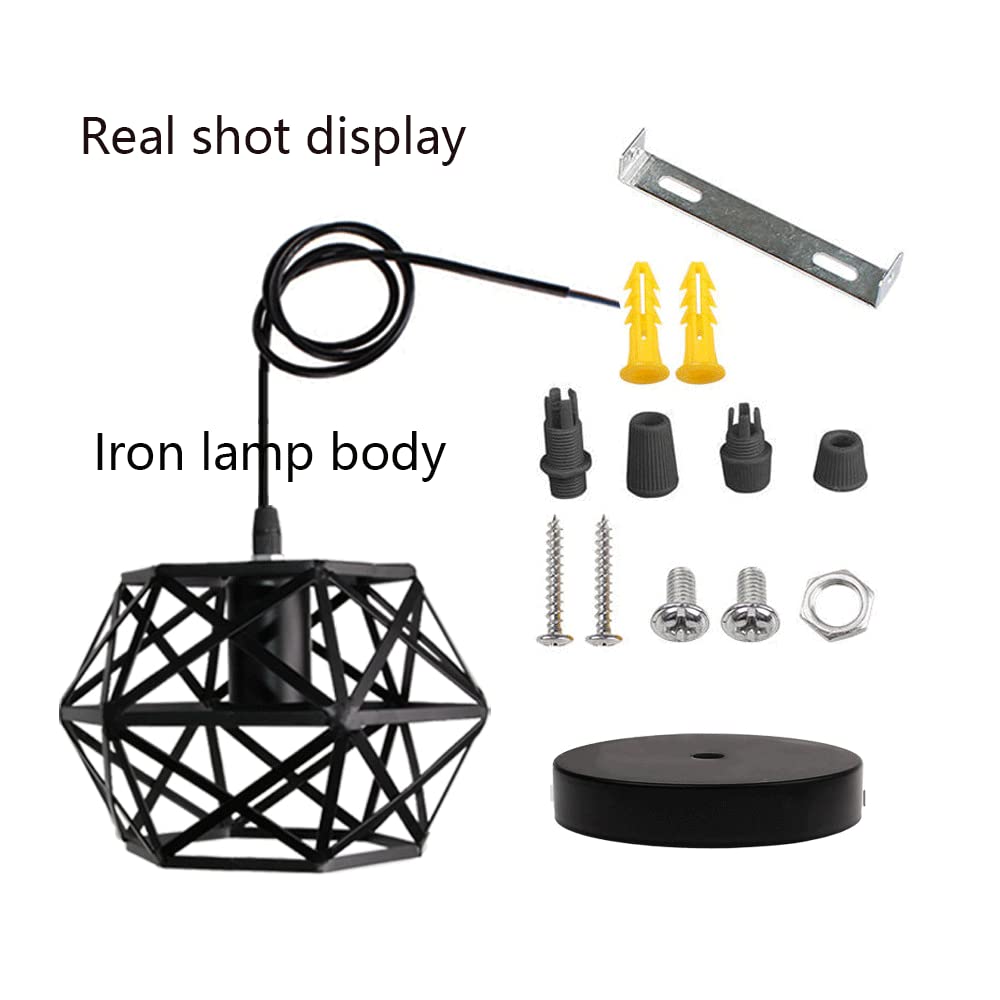 RCIDOS Luces Colgantes Vintage Simplicidad Lámpara Suspensión De Metal Industrial Luces Colgantes Elegantes Personalizadas Accesorio Iluminación De Techo Pequeño Retro Pastoral para Sala Estar,