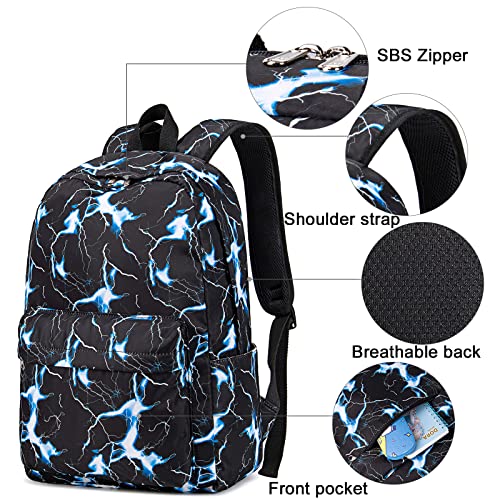 Bluboon E0216-3 School Backpack For Boys Teens Bookbag Travel Daypack Kids Girls Lunch Bag Pencil Case thumb #2