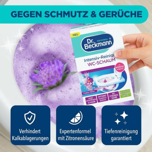 Dr. Beckmann Intensiv - Reiniger WC-Schaum Floral Fresh | 3 x 100 g – Ansicht 6