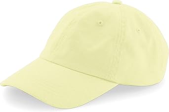 Beechfield Unisex Low Profile 6 Panel Dad Cap (One Size) (Beige)
