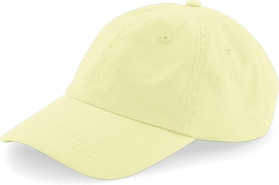 Beechfield Unisex Low Profile 6 Panel Dad Cap (One Size) (Beige)