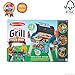 Melissa & Doug Deluxe Wooden Barbecue Grill, Smoker & Pizza Oven, Toy Food & Kids Play Kitchen Accessories, Preschool Learning Toys for Girls & Boys 3+ - FSC Certified