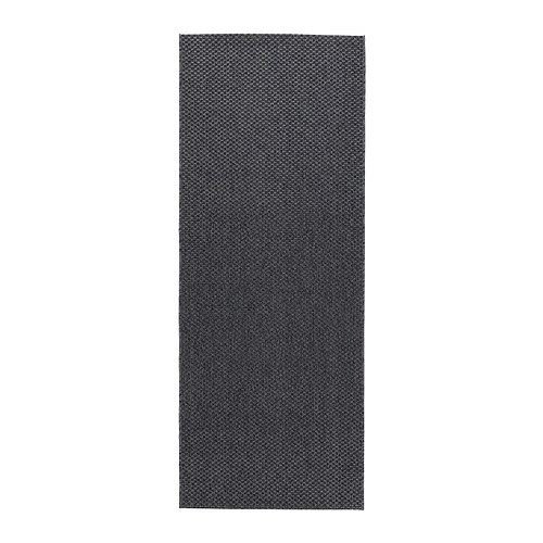 eLisa8 Morum - Alfombra de tejido plano, color gris oscuro para interior y exterior