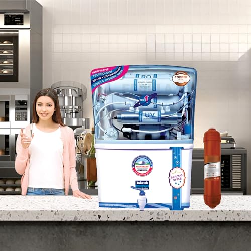 Image of Aqua Ro Water Purifier (Copper + Zinc + Alkaline Technology) RO+UV+Copper+Alkaline+UV LED Water Purifier. up to 60% Water Saving Domestic Water Filter for Home |1 Year Warranty