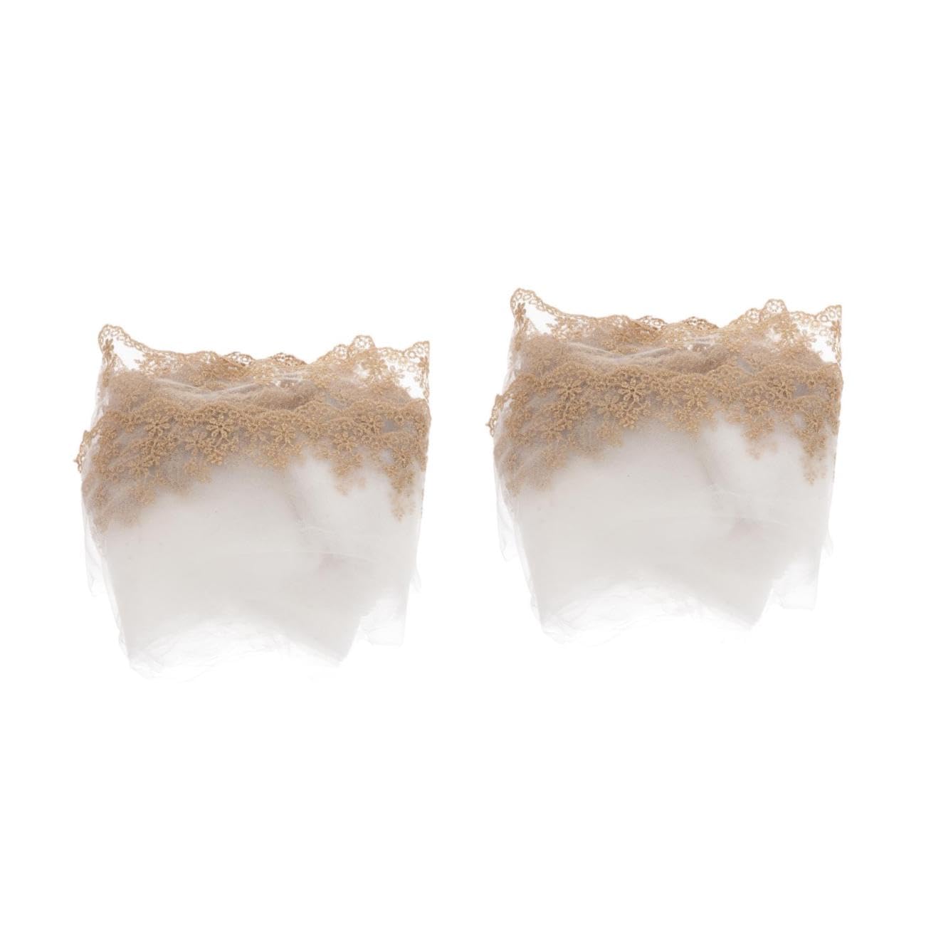 DOITOOL 2 Piezas Cinta de Encaje Dorado de Yards para Costura Decorativa Material de Manualidades para Ropa Lolita y Proyectos de Decoración