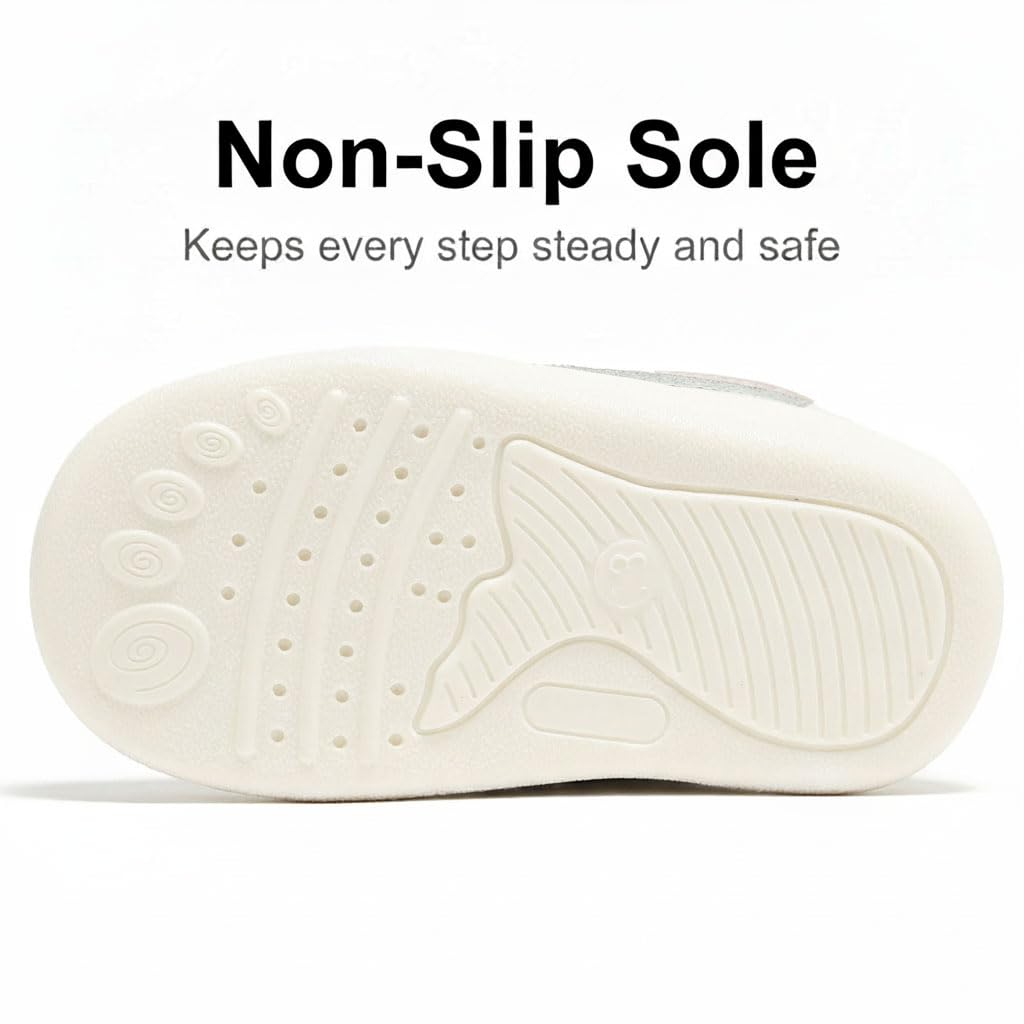 Zapatos de bebé y zapatos para niños y niñas, suaves para primeros pasos, antideslizantes, ligeros, zapatos para caminar para niños de 6 a 24 meses