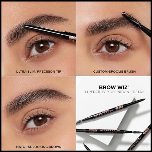 Image of Anastasia Beverly Hills Brow Wiz - Ultra-Slim Retractable Eyebrow Pencil for Hair-Like Strokes, Natural Precision Definition, Longwear Waterproof Smudge-Proof for Filling & Shaping Brows