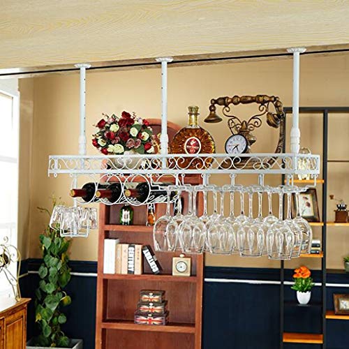 LaseVe Soporte para Botellas de Vino 80x25x32cm Blanco miniatura 1