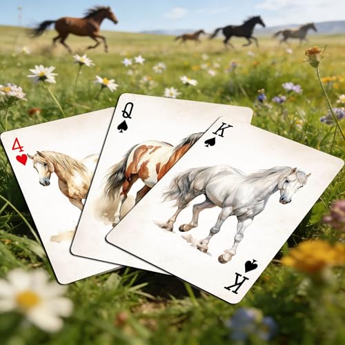 Cartas de Poker con Ilustraciones de Caballos 54 Unidades miniatura 4