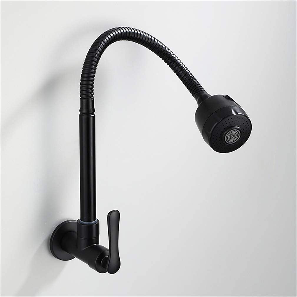 Robinet de cuisine mural résistant pour évier compact eau froide