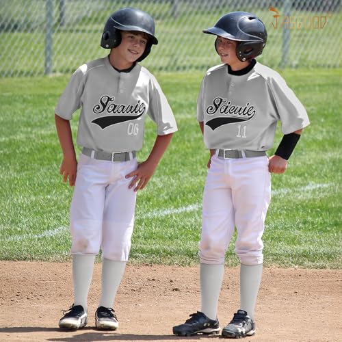 Image of Baseball Socks and Belt for Youth Adult Softball Socks Combo Elastic Waist Belt for Men Kids Boys Girls Women JASGOOD