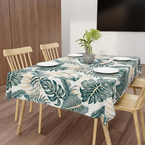 Image of Wings Star Dining Table Cover for 6 Seater, 60 x 90 inch Size, Waterproof and Dustproof Table Sheet,Dining Table 6 Seater Waterproof Cover (Green, Dining Table Cloth (60x90 Inch)