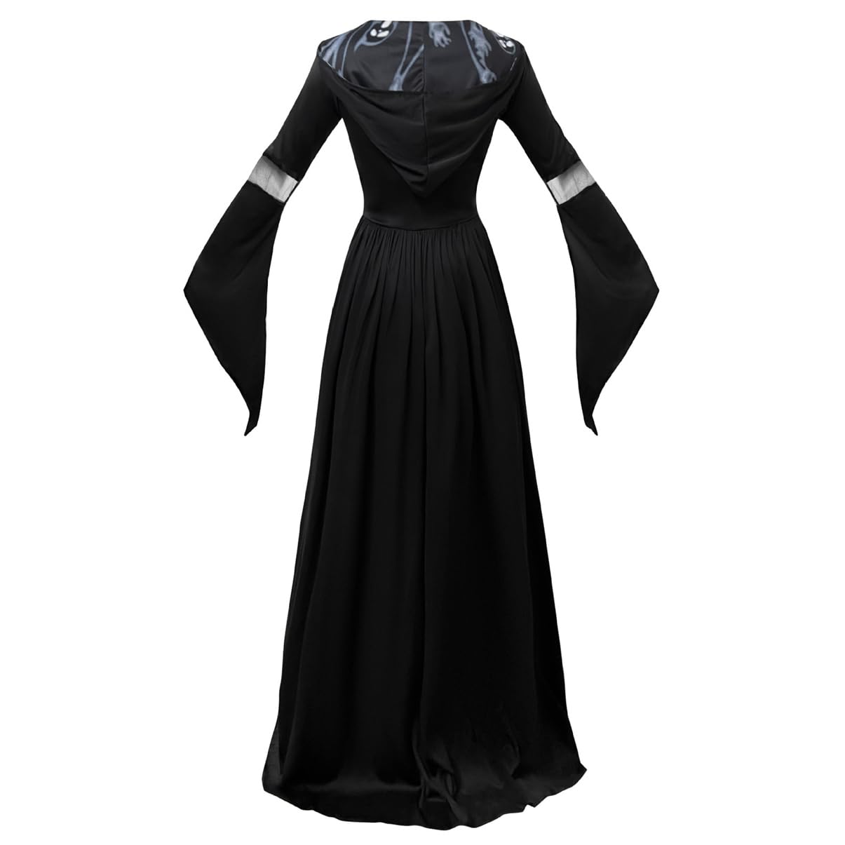 LANGWEI Disfraz De Halloween, Vestido De La Parca Esqueleto De Terror Bruja Vampiro Accesorios De Cosplay