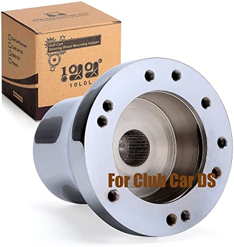 10L0L Golf Cart Steering Wheel or Adapter, Fits Most Golf cart EZGO Club Car Yamaha (Steering Wheel Adapter for Club Car DS-White)