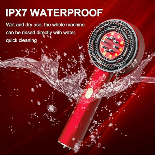 Image of Zelmors Red Light Therapy Hair Reviver Device | 3-1 Effora's Scalp Massager Electrical | Oil Massager Comb | Automatic Hair Oiler | Head Oil Massager Scalp | Electric Handheld Massagers