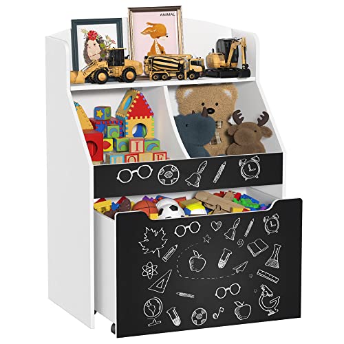 Toy Storage Organizer Kids Bookshelf Rolling Toy Box For Boys Girls Play Room Bedroom #TOP7