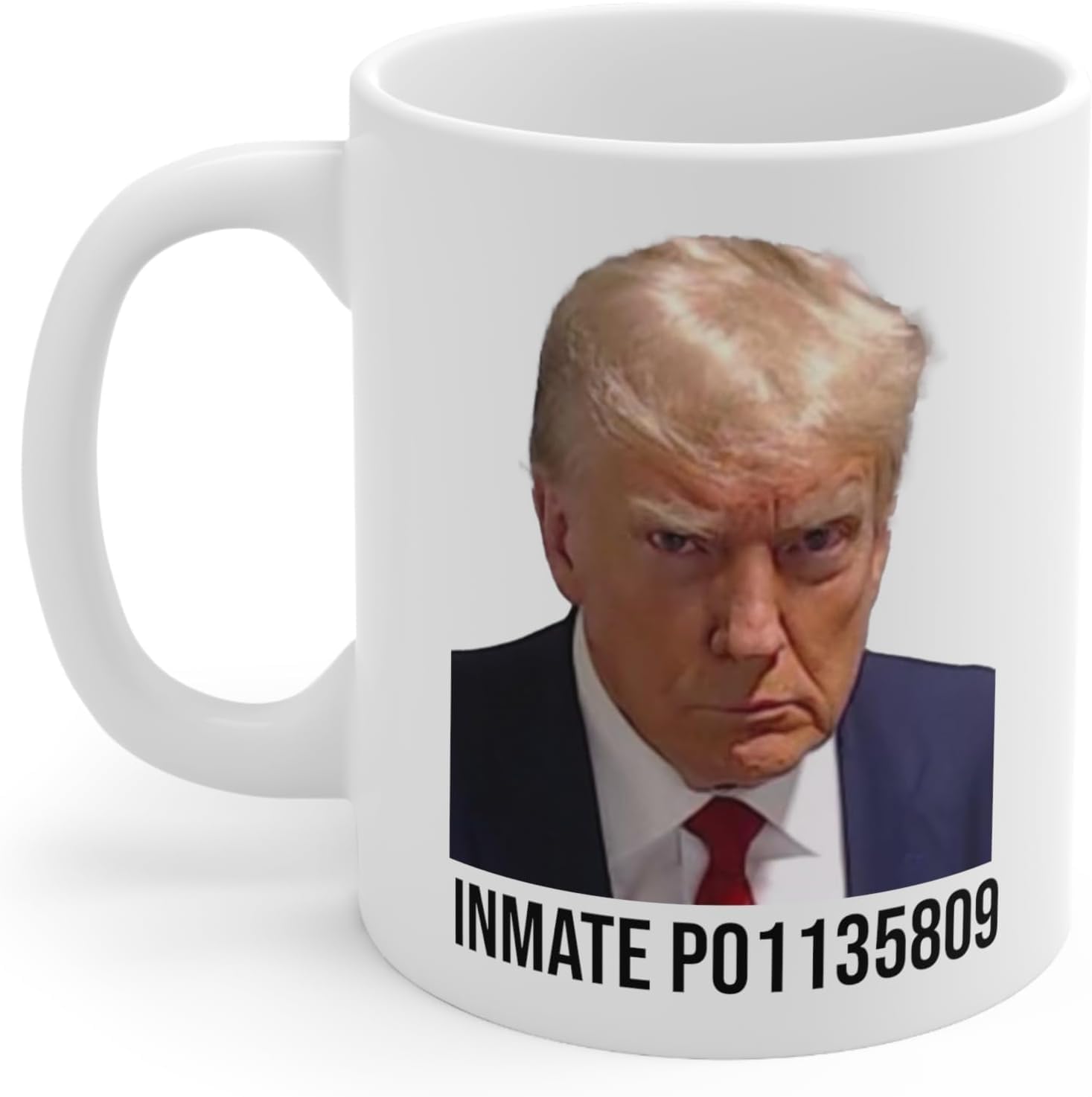 Tofern Trump Mugshot Photo Coffee Mug 11oz White Ceramic