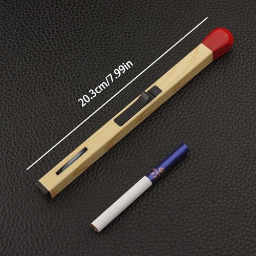 Giant Match Lighter, Reusable Novelty Match Lighter, Creative Match Shaped Refillable Butane Lighter, Multipurpose Match Stick Lighter for Kitchen BBQ Camping (4, Yellow) - Thumbnail 6