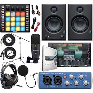 PreSonus AudioBox 96 Audio Interface (May Vary Blue or Black) Full Studio Bundle with Studio One Artist Software Pack…