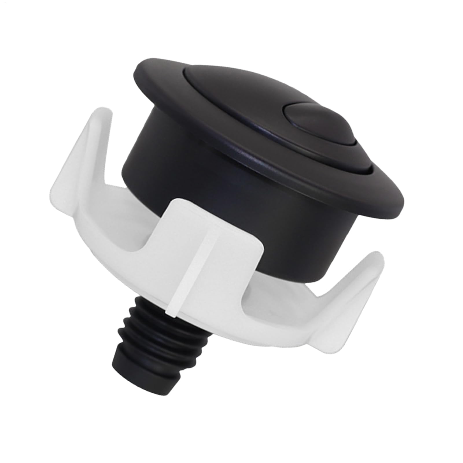 Bouton de réservoir de chasse au design moderne et finition chromée durable
