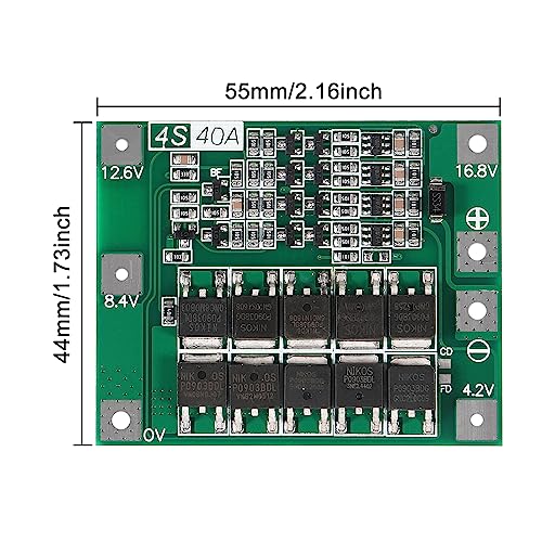 6pcs Enhanced 4S 40A 16.8V 18650 Lithium Battery Protection Board PCB BMS Charger Protection Circuit Balance Charging Module3