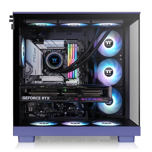 Image of Thermaltake View 380 XL TG ARGB; 4x120mm ARGB Lite Fans Included; 360mm Radiator Support; 420mm GPU Clearance; Hidden Connector Support; Dual Chamber; Future Dusk; CA-11E-00MNWN-00